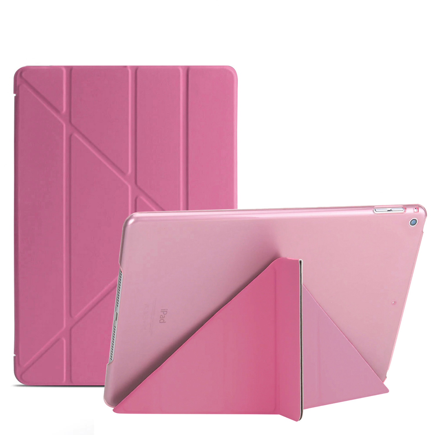 Apple iPad Mini 5 Kılıf CaseUp Origami Koyu Pembe